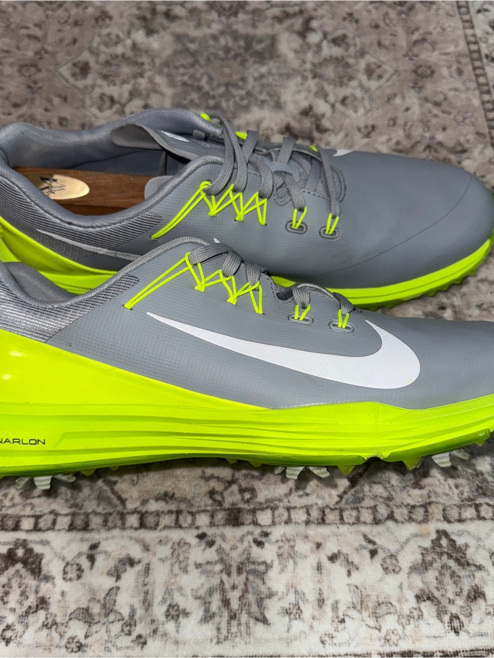Nike Lunar Command 2 Golf Shoes Wolf Grey/Volt 849968-003 Mens Sz 11 - Worn Once